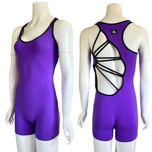 JO + JAX Dancewear UNI Unitard Leotard SUNBURST Straps BODYBULDING Romper S